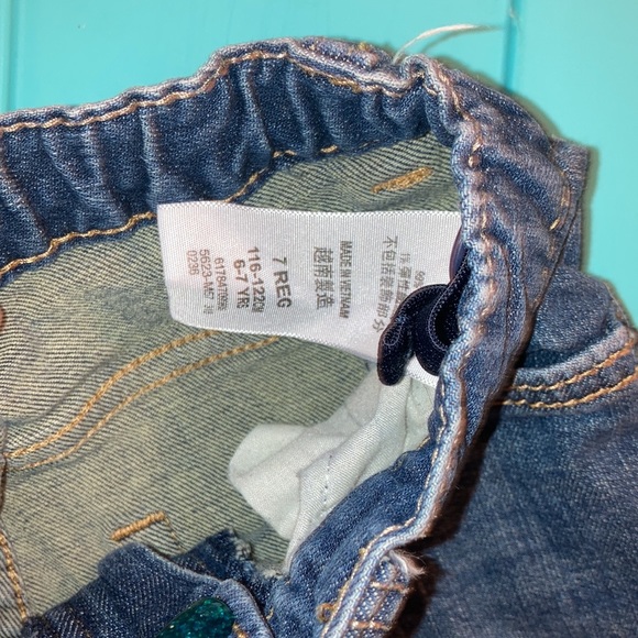 Levi straight leg jeans with side adjusting waist size 7 regular - Picture 10 of 10